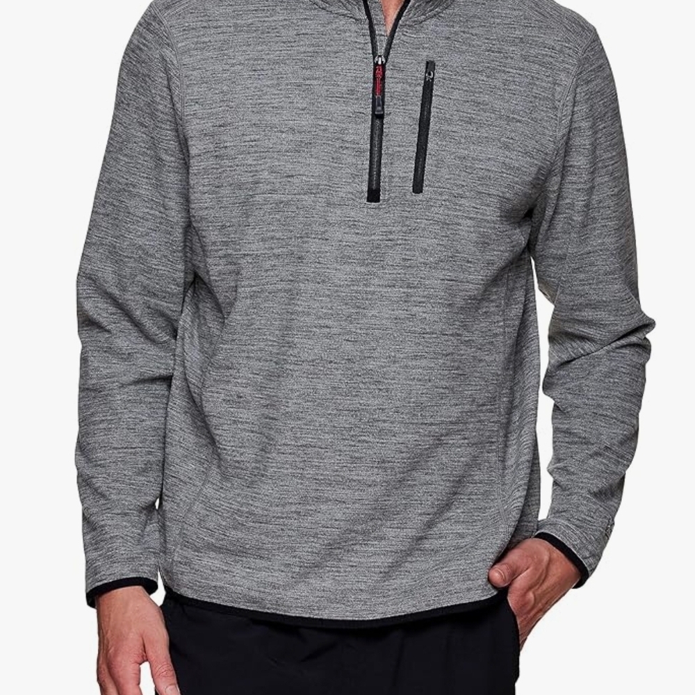 Men's Gray Quarter-Zip Pullover